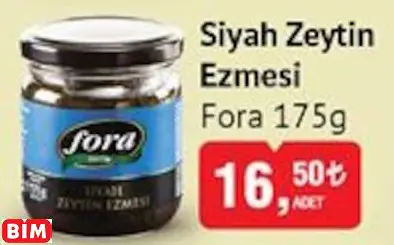 FORA SİYAH ZEYTİN EZMESİ